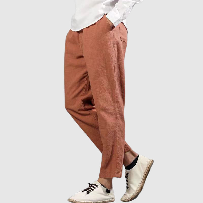 Pantalon décontracté raccourci pour homme