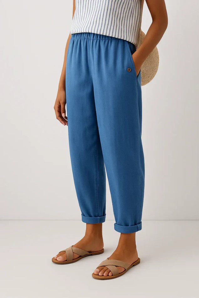 Pantalon femme coupe décontractée