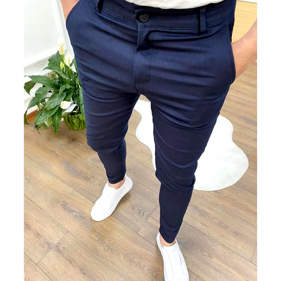 Pantalon habillé coupe slim pour homme