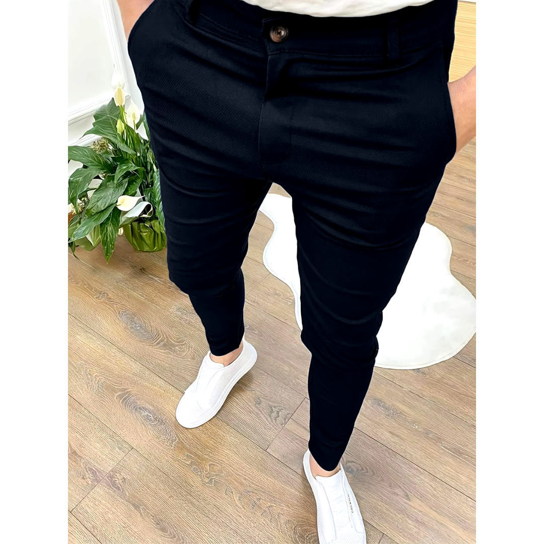 Pantalon habillé coupe slim pour homme