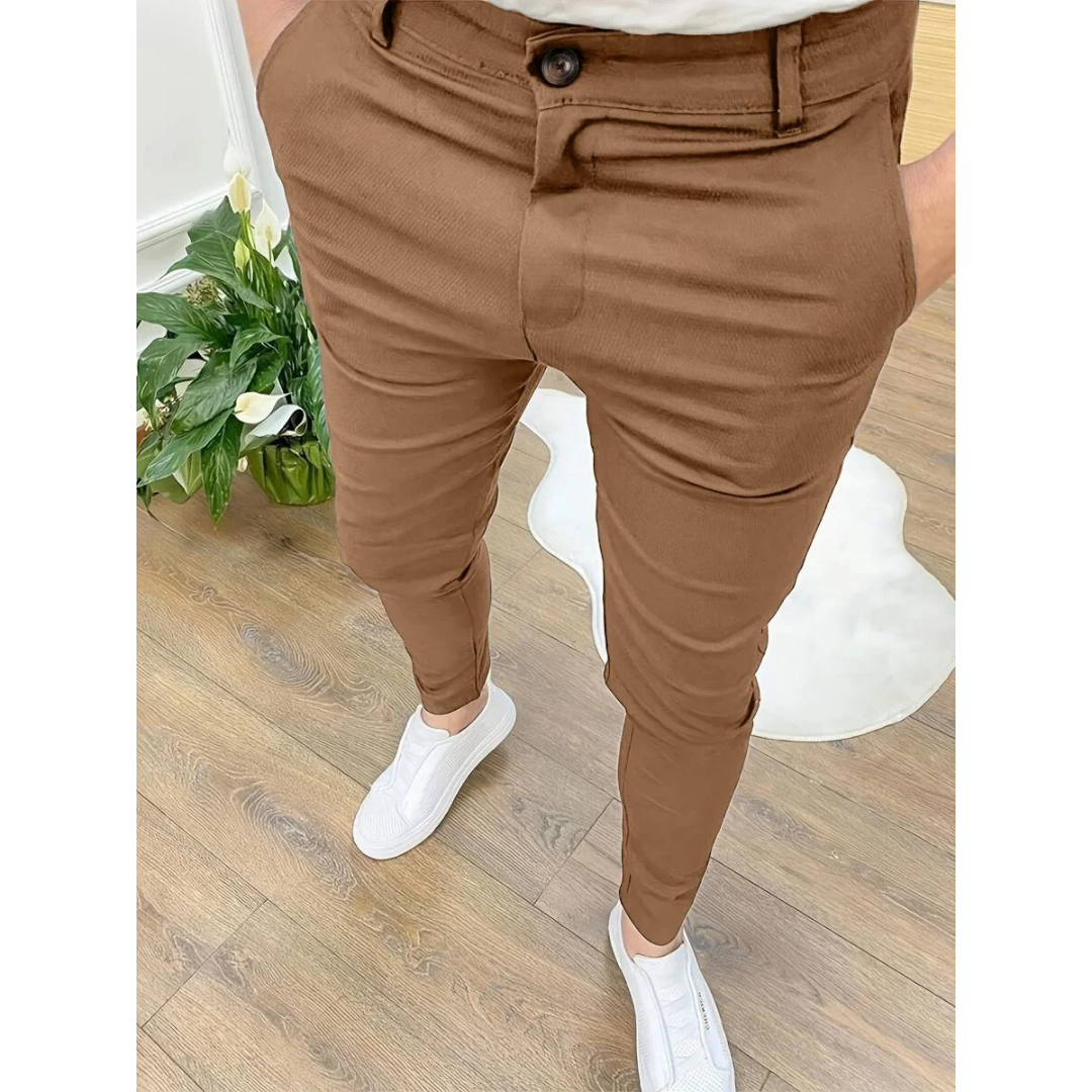 Pantalon habillé coupe slim pour homme