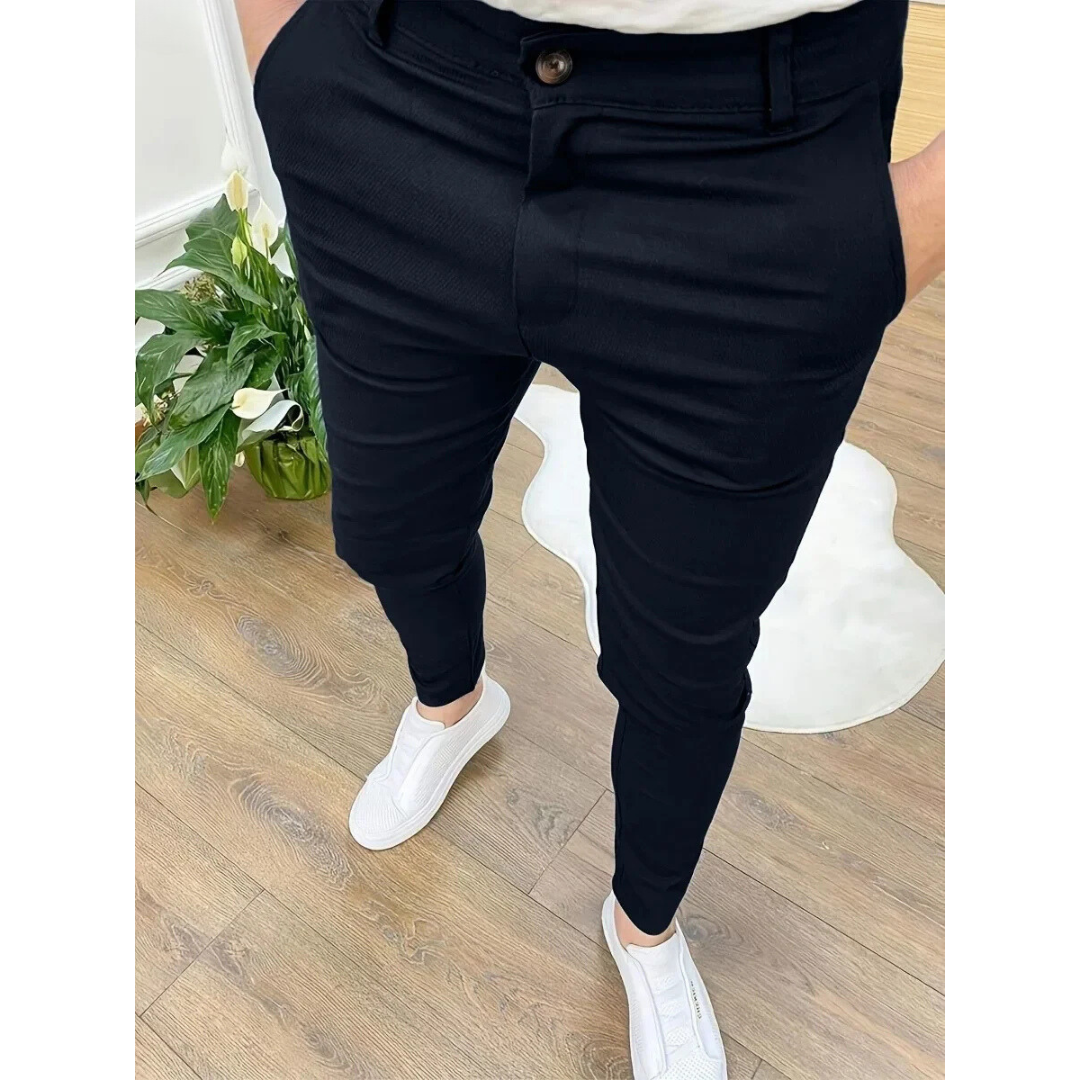 Pantalon habillé coupe slim pour homme