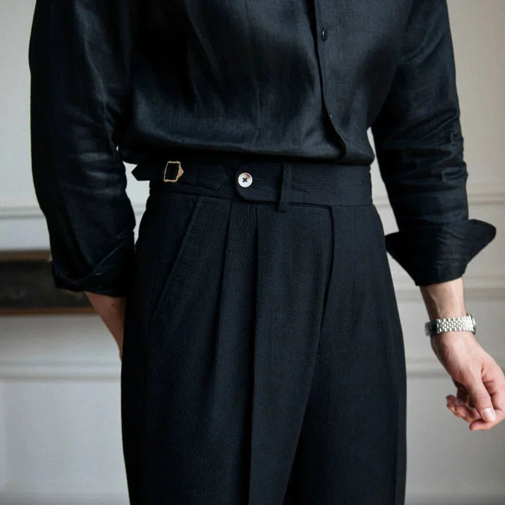 Pantalon habillé moderne pour homme – style épuré, coupe ample
