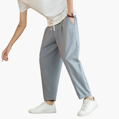 Pantalon homme coupe décontractée longueur 7/8