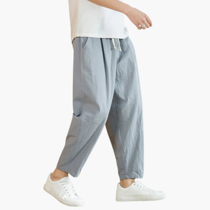 Pantalon homme coupe décontractée longueur 7/8