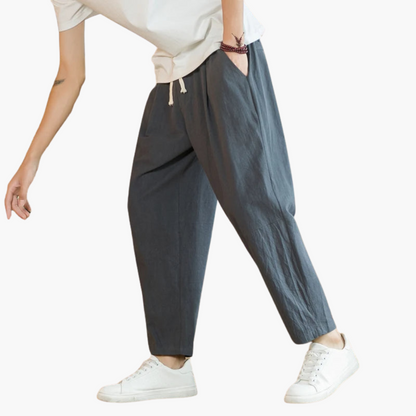 Pantalon homme coupe décontractée longueur 7/8