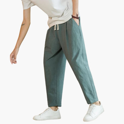 Pantalon homme coupe décontractée longueur 7/8