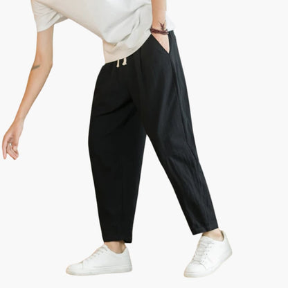 Pantalon homme coupe décontractée longueur 7/8
