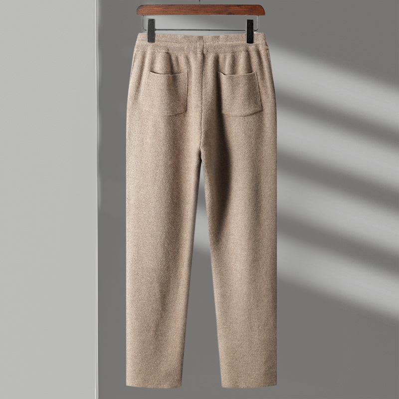 Pantalon homme décontracté à cordon de serrage, coupe ample