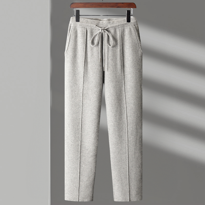 Pantalon homme décontracté à cordon de serrage, coupe ample