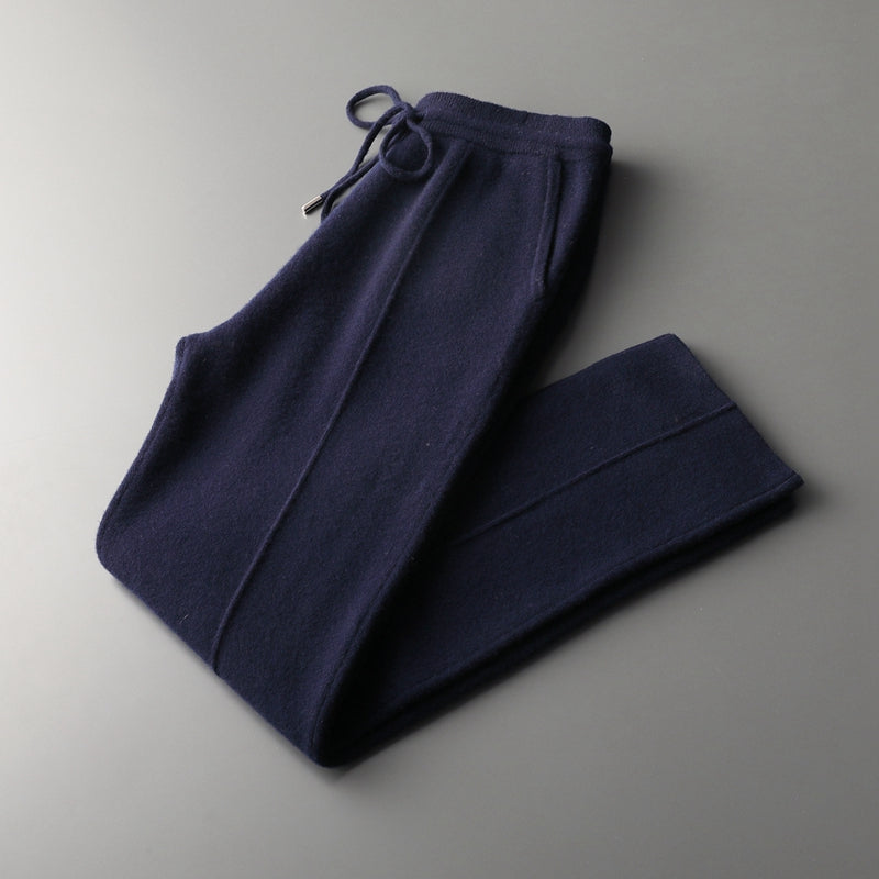 Pantalon homme décontracté à cordon de serrage, coupe ample