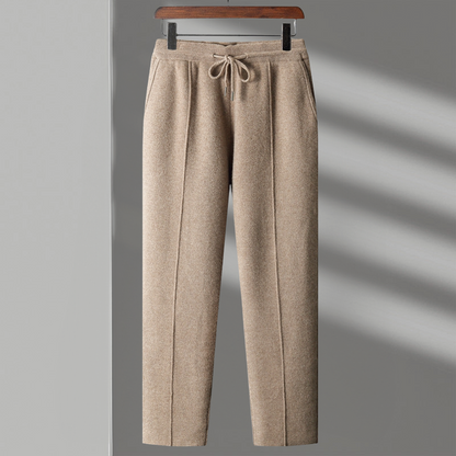 Pantalon homme décontracté à cordon de serrage, coupe ample