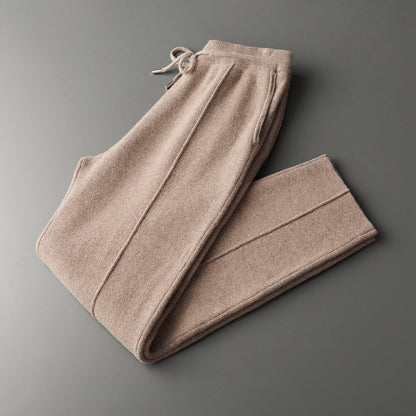 Pantalon homme décontracté à cordon de serrage, coupe ample