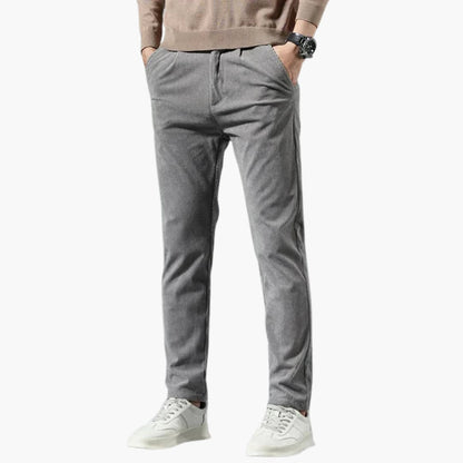 Pantalon homme en velours côtelé, jambe droite, coupe décontractée