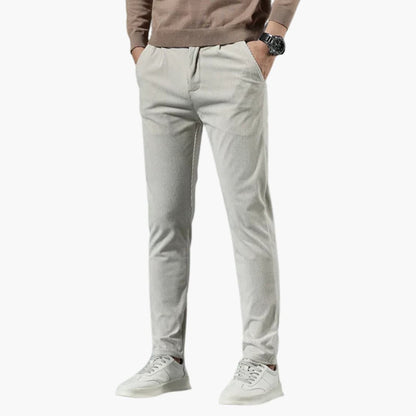 Pantalon homme en velours côtelé, jambe droite, coupe décontractée