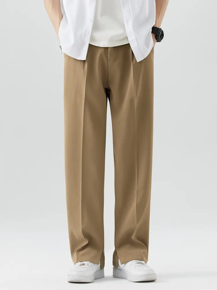 Pantalon homme - jambe droite - coupe décontractée - tissu doux et respirant - longueur complète
