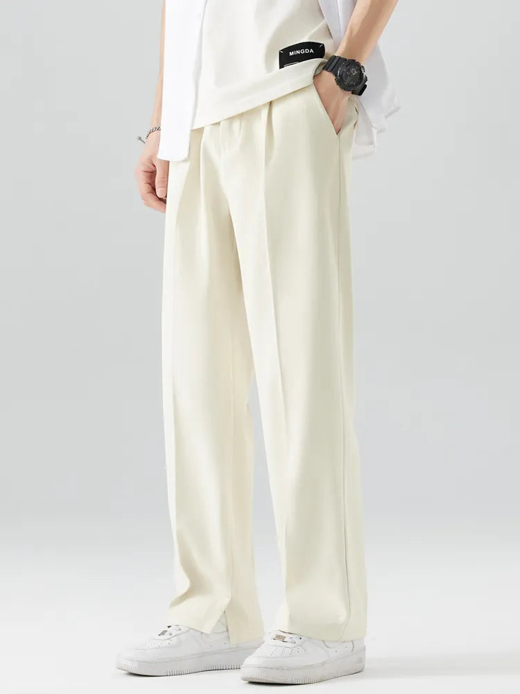 Pantalon homme - jambe droite - coupe décontractée - tissu doux et respirant - longueur complète