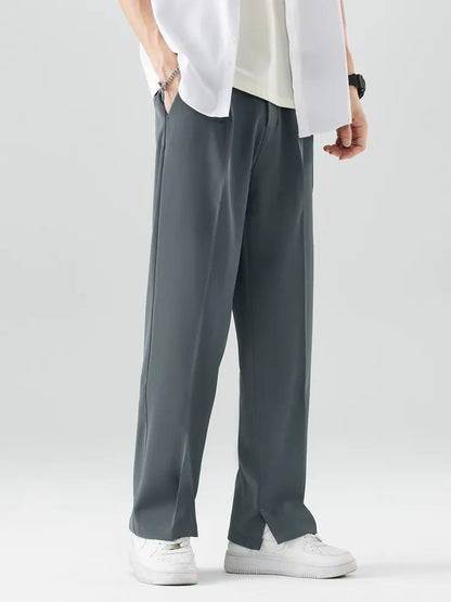 Pantalon homme - jambe droite - coupe décontractée - tissu doux et respirant - longueur complète
