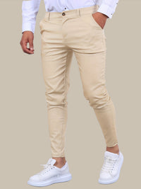 Pantalon homme stretch coupe slim, décontracté et habillé