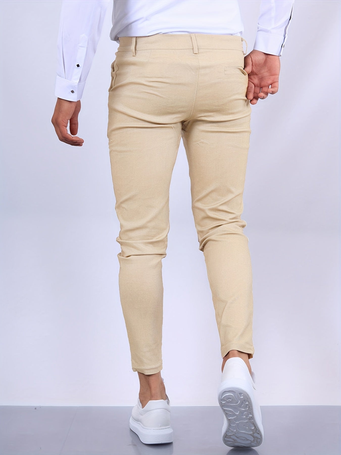 Pantalon homme stretch coupe slim, décontracté et habillé
