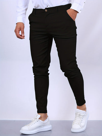 Pantalon homme stretch coupe slim, décontracté et habillé