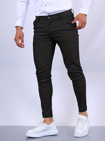 Pantalon homme stretch coupe slim, décontracté et habillé