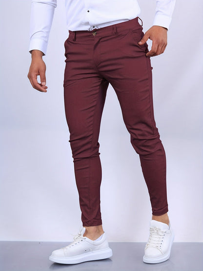Pantalon homme stretch coupe slim, décontracté et habillé