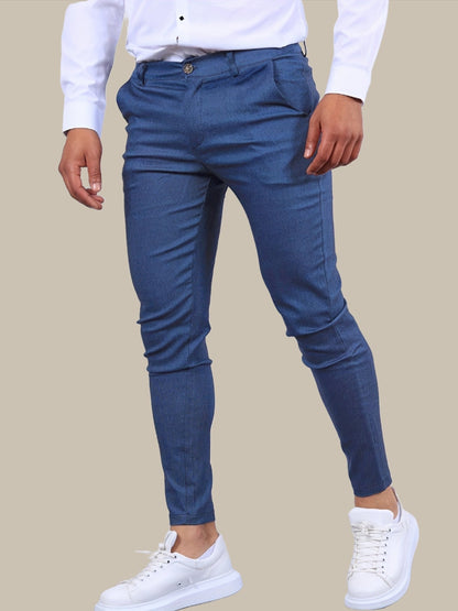 Pantalon homme stretch coupe slim, décontracté et habillé