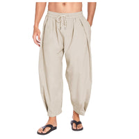 Pantalon sarouel pour homme à entrejambe basse