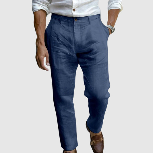 Pantalon slim à pinces pour homme