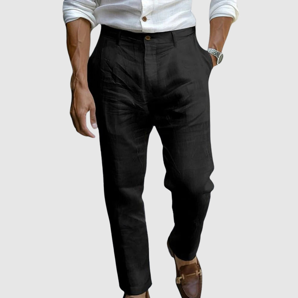 Pantalon slim à pinces pour homme