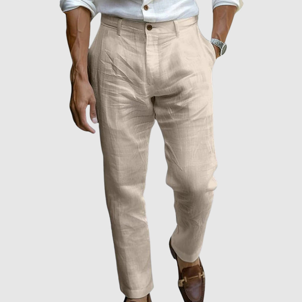 Pantalon slim à pinces pour homme