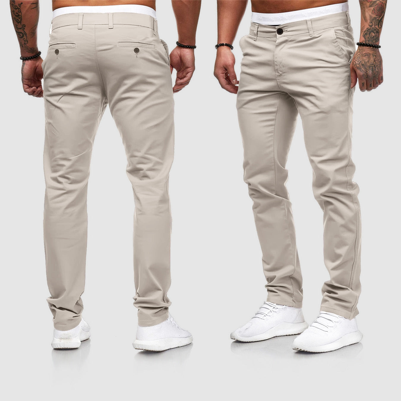Pantalons chino slim pour homme
