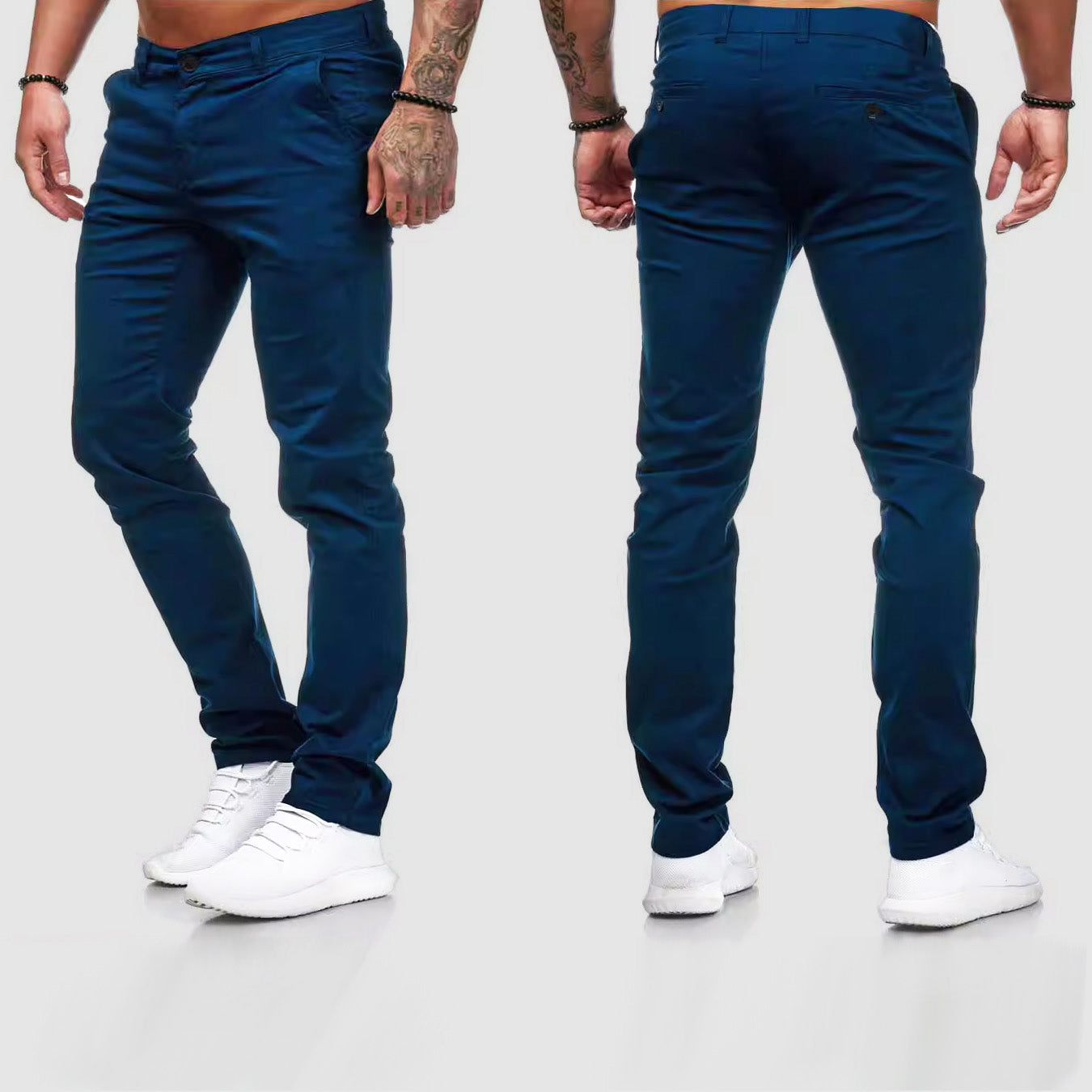 Pantalons chino slim pour homme