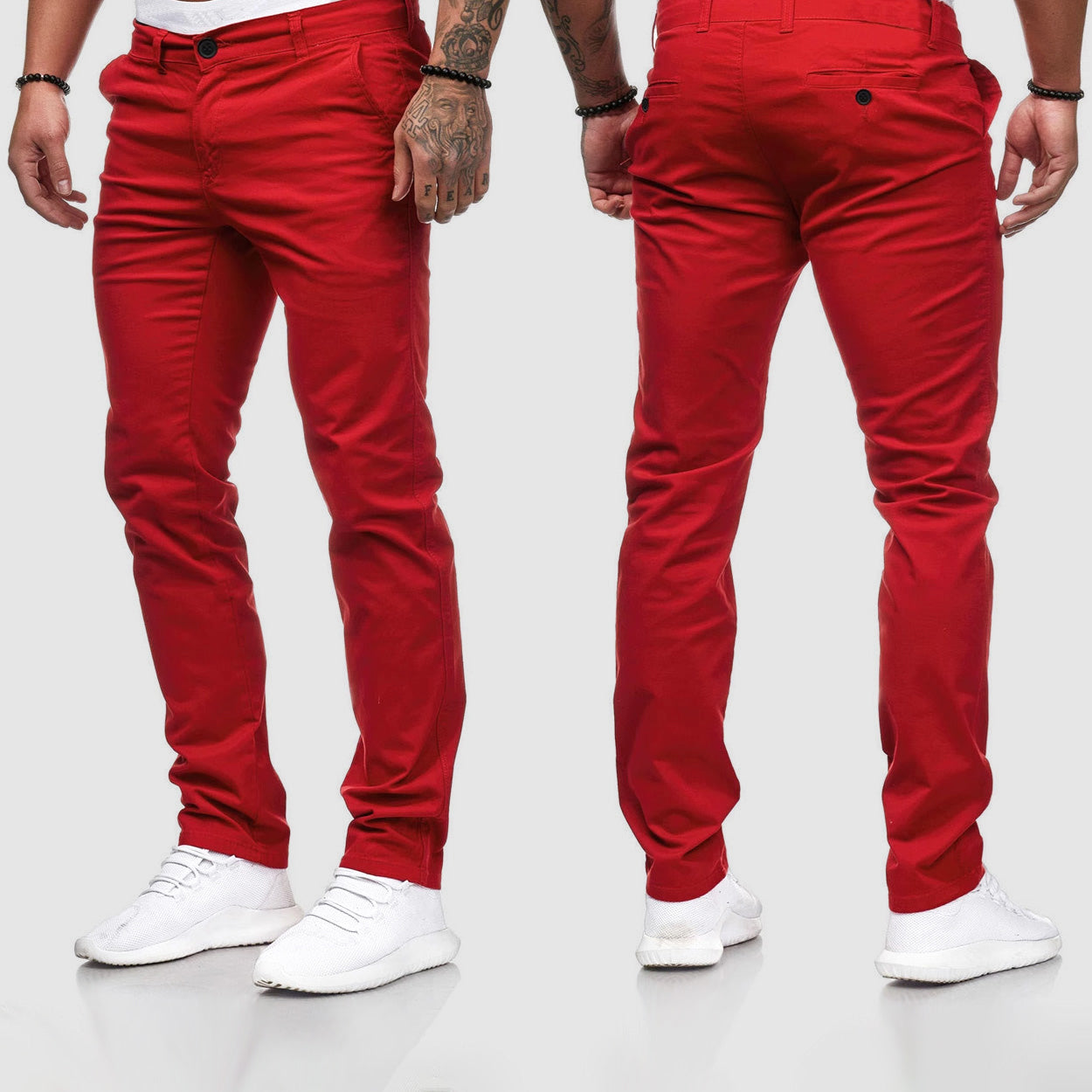 Pantalons chino slim pour homme