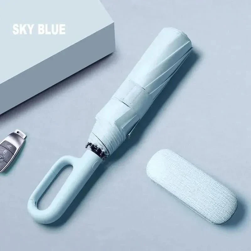 Parapluie automatique | résistant au vent et protection UV | compact pour les déplacements