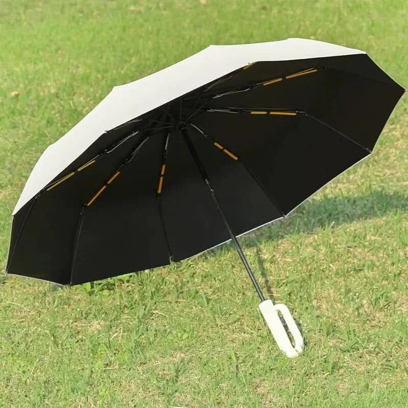 Parapluie automatique | résistant au vent et protection UV | compact pour les déplacements