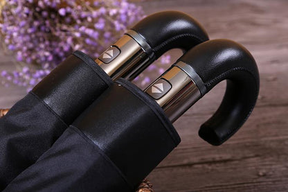 Parapluie automatique style anglais classique, résistant au vent, haut de gamme