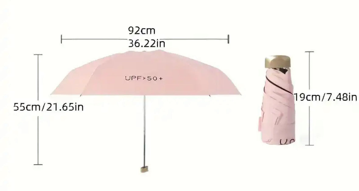 Parapluie de poche de voyage coupe-vent anti-UV