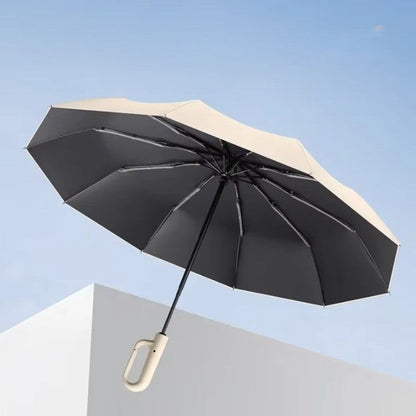 Parapluie double usage anti-UV à ouverture facile