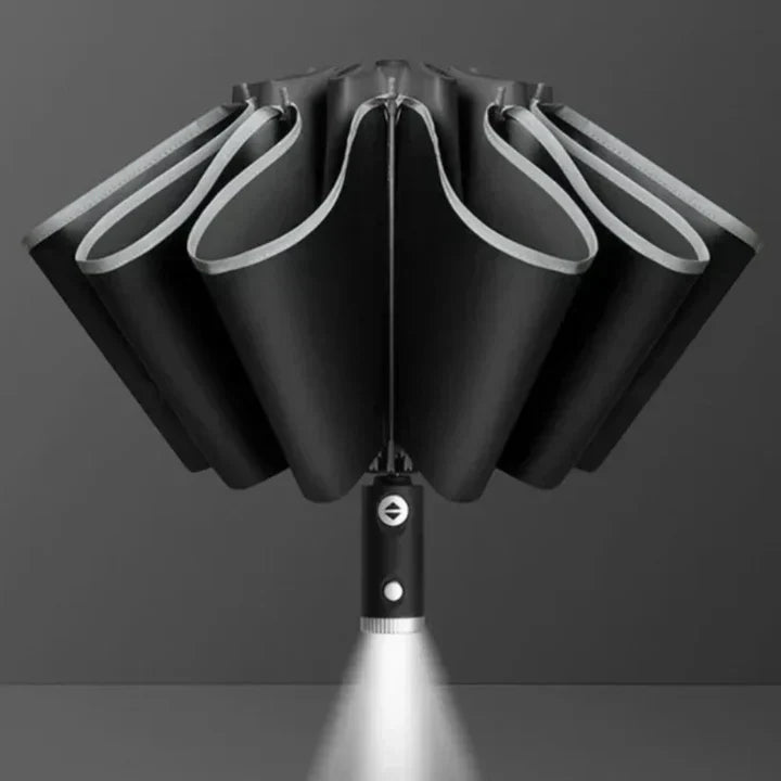 Parapluie LED avec lampe de poche intégrée