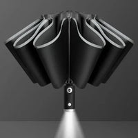 Parapluie LED avec lampe de poche intégrée
