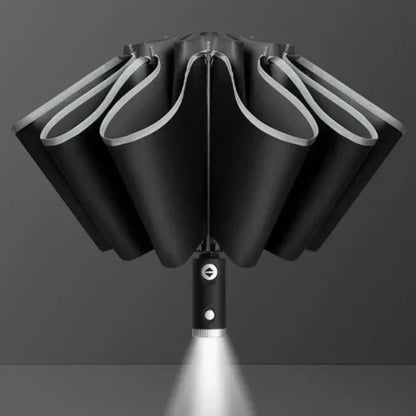 Parapluie LED avec lampe de poche intégrée