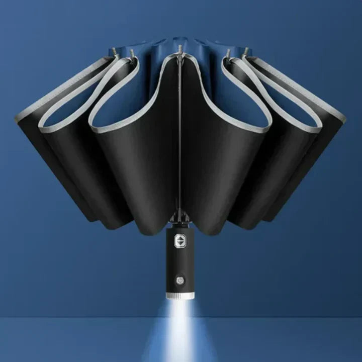 Parapluie LED avec lampe de poche intégrée