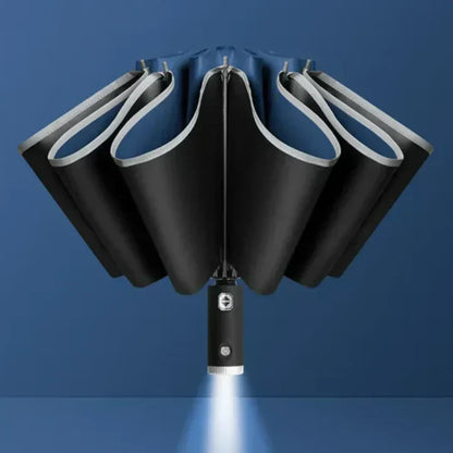 Parapluie LED avec lampe de poche intégrée