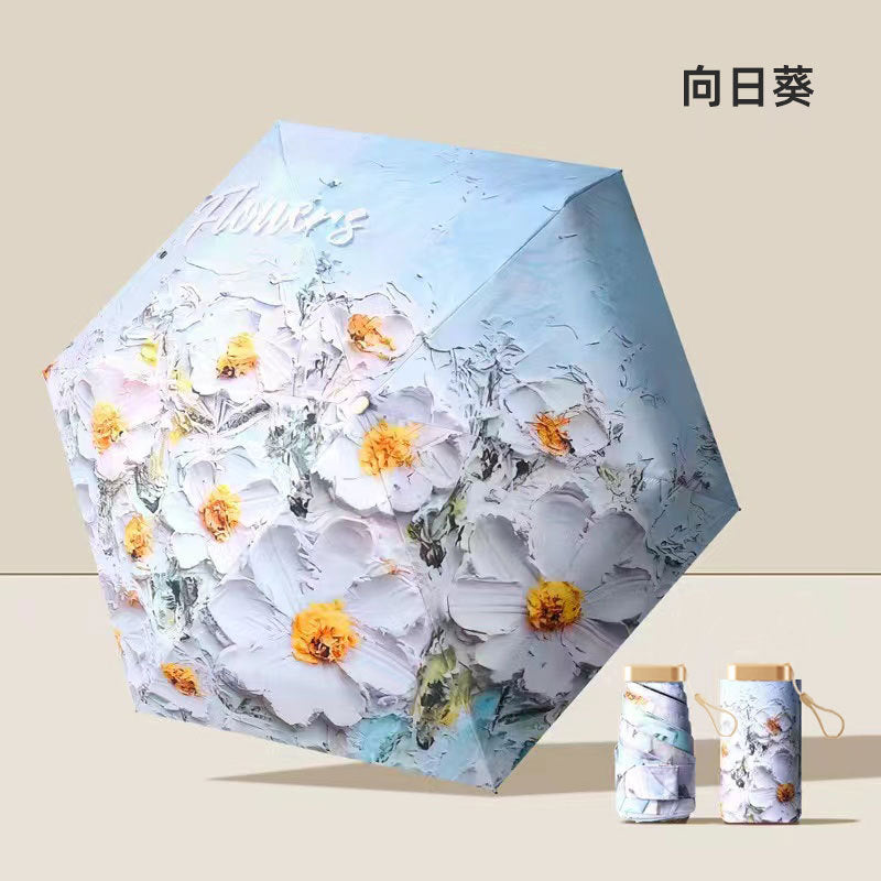 Parapluie pliant anti-UV pour femme à mécanisme innovant