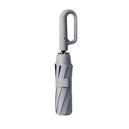 Parapluie pliant automatique résistant au vent avec poignée à grande boucle – compact et durable