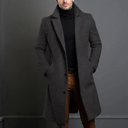Pardessus long coupe slim pour homme