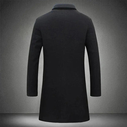 Pardessus long coupe slim pour homme