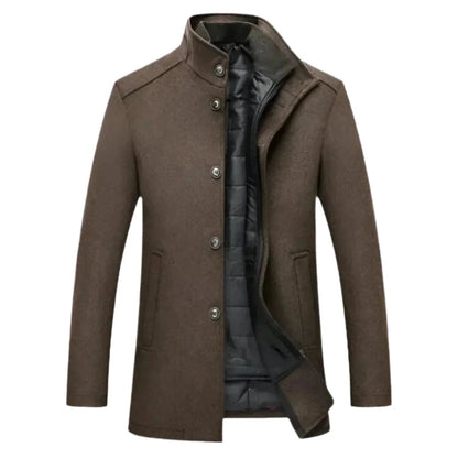 Pardessus pour homme à col montant